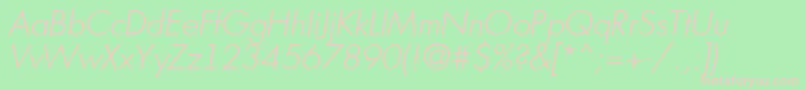 Futuri8 Font – Pink Fonts on Green Background