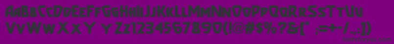 Popular Font – Black Fonts on Purple Background