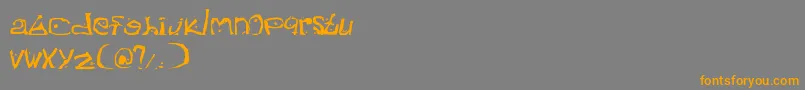 More about Hateyouall Font Hateyouall Font – Orange Fonts on Gray Background