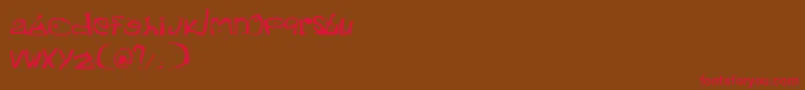 Hateyouall Font – Red Fonts on Brown Background