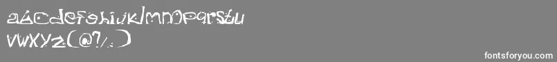 Hateyouall Font – White Fonts on Gray Background