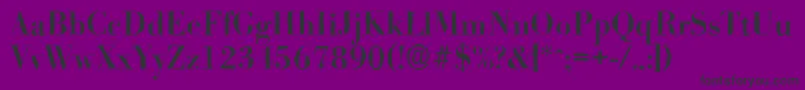 フォントBodoniantiqueMediumRegular – 紫の背景に黒い文字