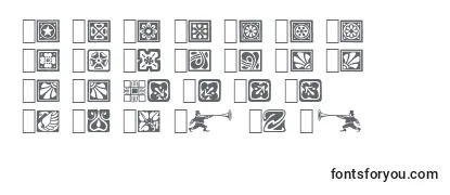 Обзор шрифта SquareOrnaments