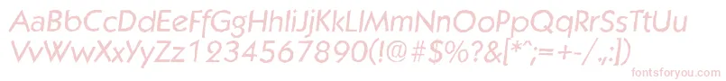 KoblenzantiqueItalic Font – Pink Fonts on White Background
