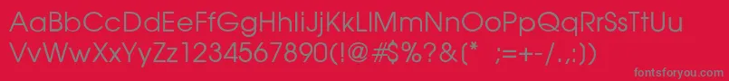 GardenziThin Font – Gray Fonts on Red Background