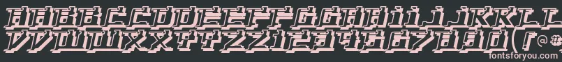 Yytriumd Font – Pink Fonts on Black Background