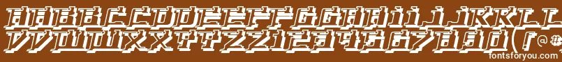 Yytriumd Font – White Fonts on Brown Background