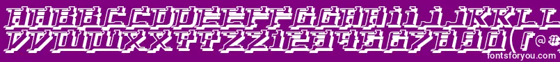 Yytriumd Font – White Fonts on Purple Background