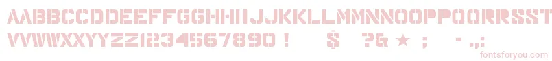 Шрифт Major – розовые шрифты на белом фоне