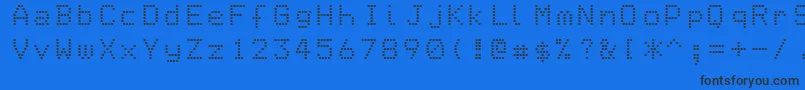 Epson1 Font – Black Fonts on Blue Background