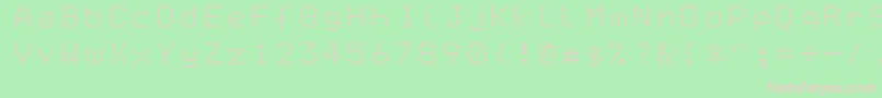 Epson1 Font – Pink Fonts on Green Background