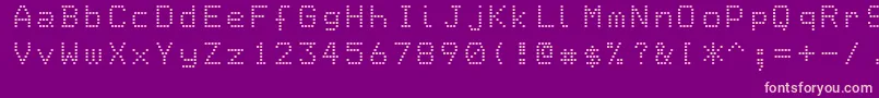 Epson1 Font – Pink Fonts on Purple Background