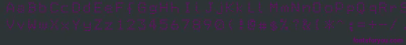 Epson1 Font – Purple Fonts on Black Background