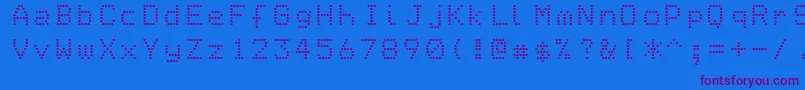 Epson1 Font – Purple Fonts on Blue Background