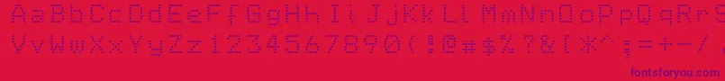 Epson1 Font – Purple Fonts on Red Background
