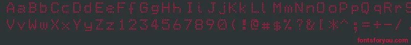 Epson1 Font – Red Fonts on Black Background