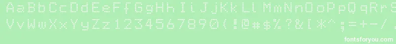 Epson1 Font – White Fonts on Green Background