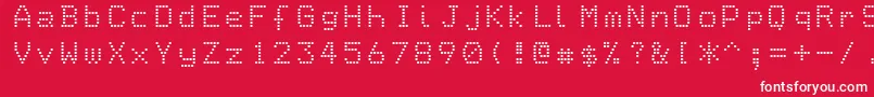 Epson1 Font – White Fonts on Red Background