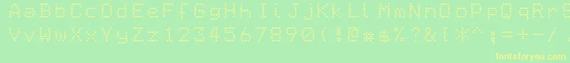 Epson1 Font – Yellow Fonts on Green Background
