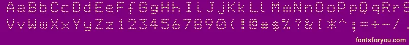 Epson1 Font – Yellow Fonts on Purple Background