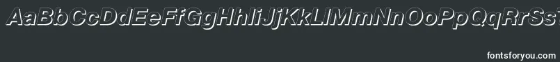 PragmaticashadowcttBolditalic Font – White Fonts on Black Background