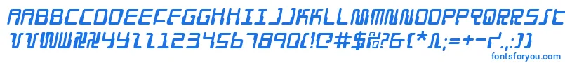 Шрифт DroidLoverItalic – синие шрифты