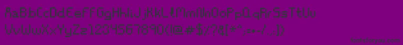 Stencil8bitRegular Font – Black Fonts on Purple Background