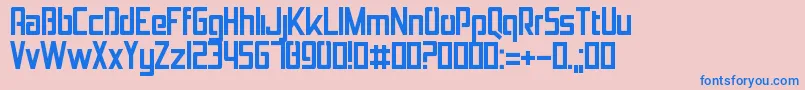 Jolana-fontti – siniset fontit vaaleanpunaisella taustalla