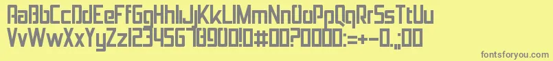 Czcionka Jolana – szare czcionki na żółtym tle