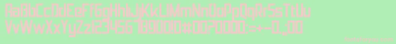 Jolana Font – Pink Fonts on Green Background