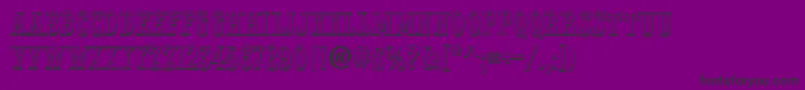 PresentumnrshRegular Font – Black Fonts on Purple Background