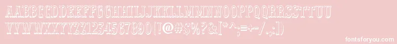 Police PresentumnrshRegular – polices blanches sur fond rose