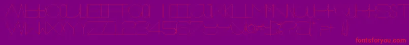 Oslo Font – Red Fonts on Purple Background