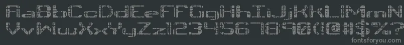 TonikBrk-Schriftart – Graue Schriften auf schwarzem Hintergrund