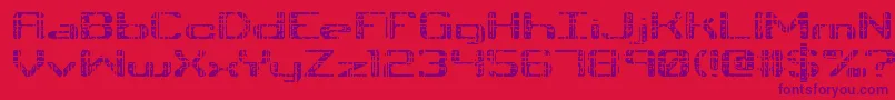 TonikBrk Font – Purple Fonts on Red Background