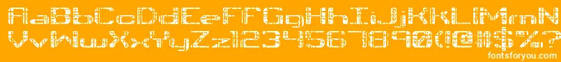 TonikBrk Font – White Fonts on Orange Background