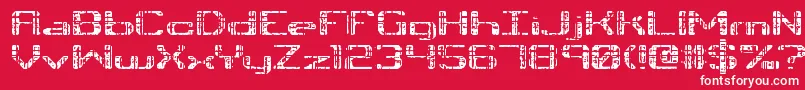 TonikBrk Font – White Fonts on Red Background