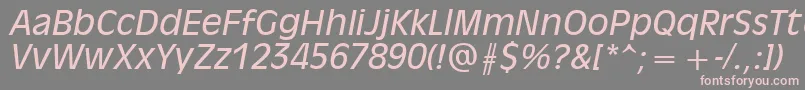 Olvr56x Font – Pink Fonts on Gray Background