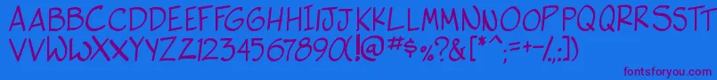 More about SideK Font SideK Font – Purple Fonts on Blue Background