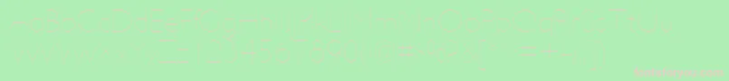 UltimapdaaHairline Font – Pink Fonts on Green Background