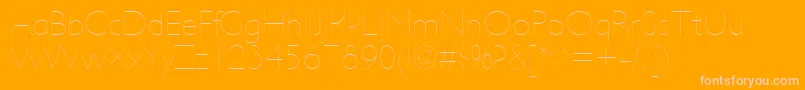 UltimapdaaHairline Font – Pink Fonts on Orange Background