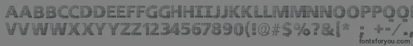 Blackwhitegridsb Font – Black Fonts on Gray Background