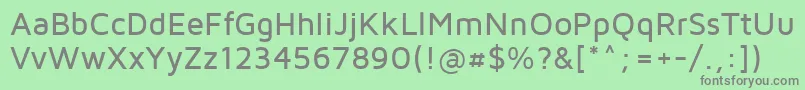 フォントMavenpro Medium – 緑の背景に灰色の文字