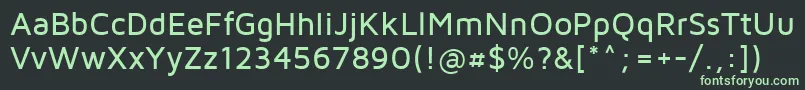 Шрифт Mavenpro Medium – зелёные шрифты на чёрном фоне