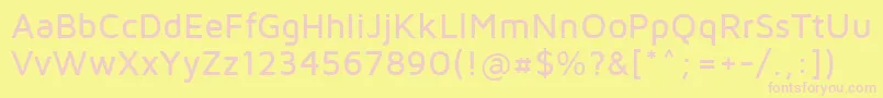 Mavenpro Medium Font – Pink Fonts on Yellow Background