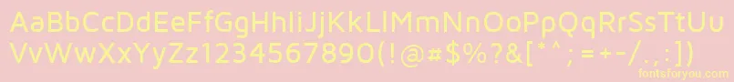 Mavenpro Medium Font – Yellow Fonts on Pink Background