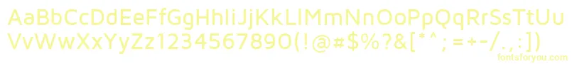 フォントMavenpro Medium – 黄色のフォント