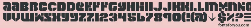Spacec5 Font – Black Fonts on Pink Background