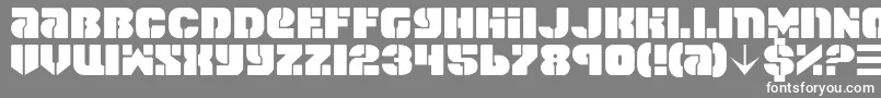 Spacec5 Font – White Fonts on Gray Background