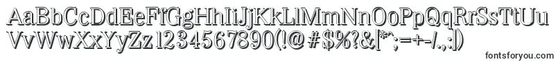 WichitashadowLightRegular Font – Filled Fonts